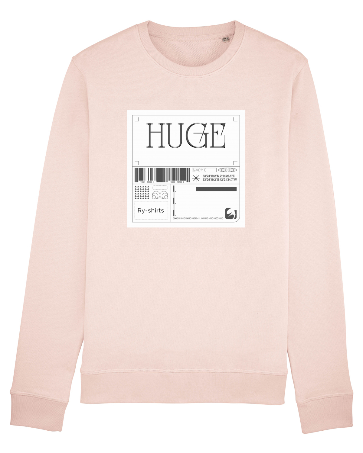 Bluză mânecă lungă Unisex Rise Candy Pink