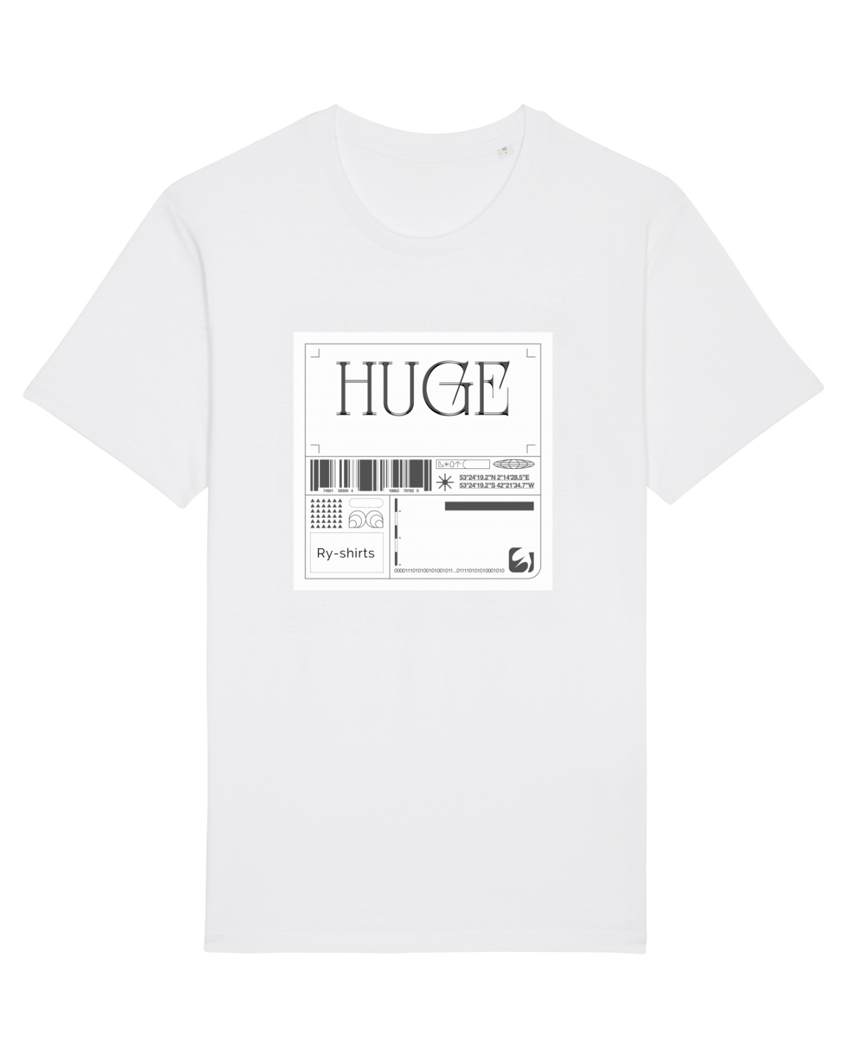 Tricou mânecă scurtă Unisex Rocker White