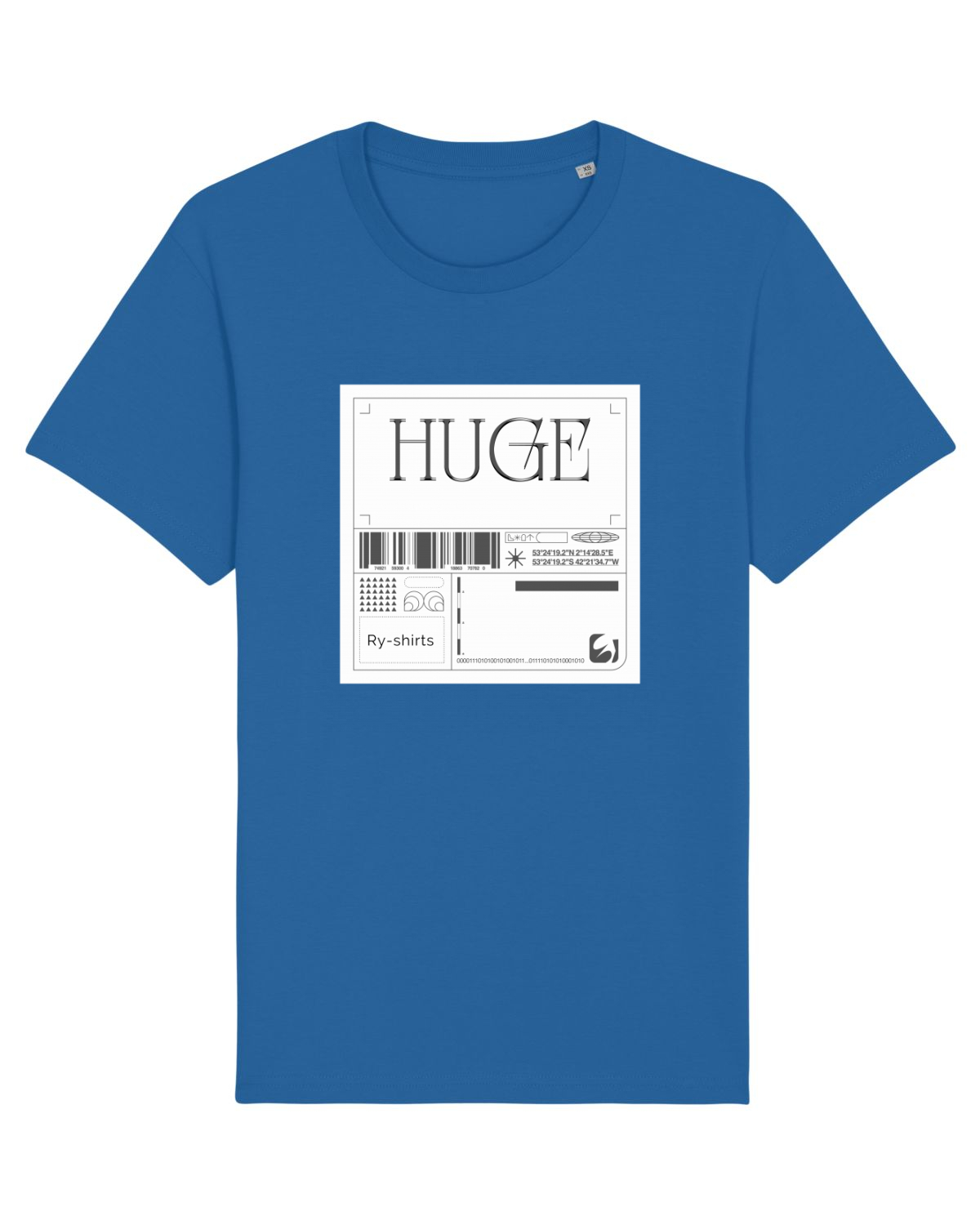 Tricou mânecă scurtă Unisex Rocker Royal Blue
