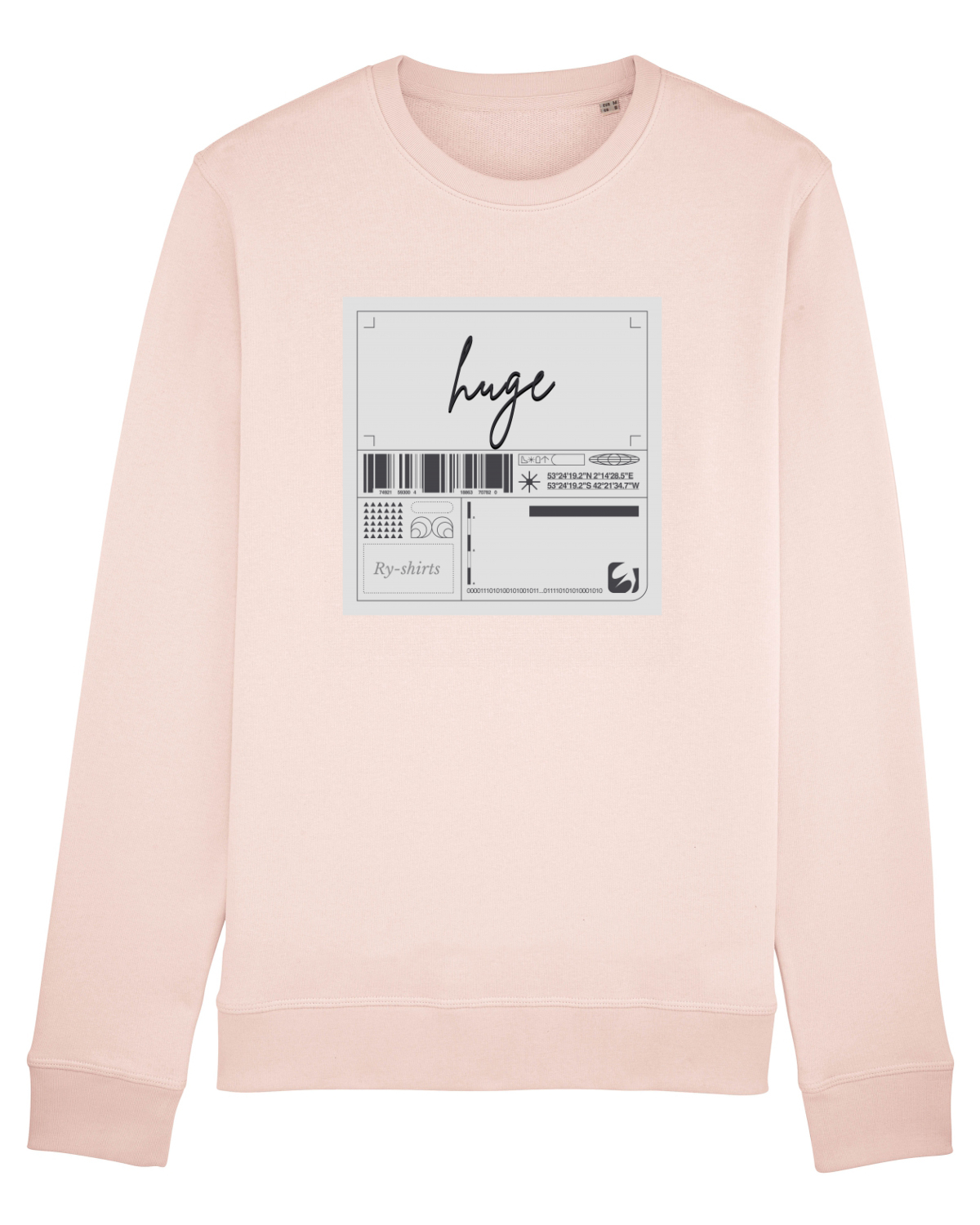Bluză mânecă lungă Unisex Rise Candy Pink