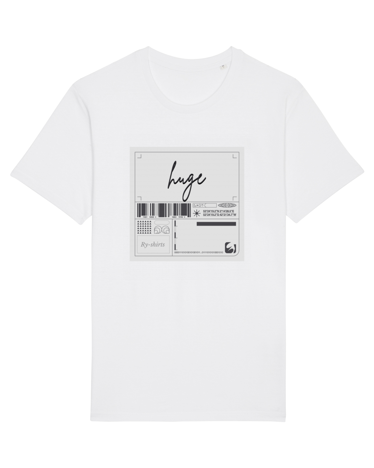 Tricou mânecă scurtă Unisex Rocker White
