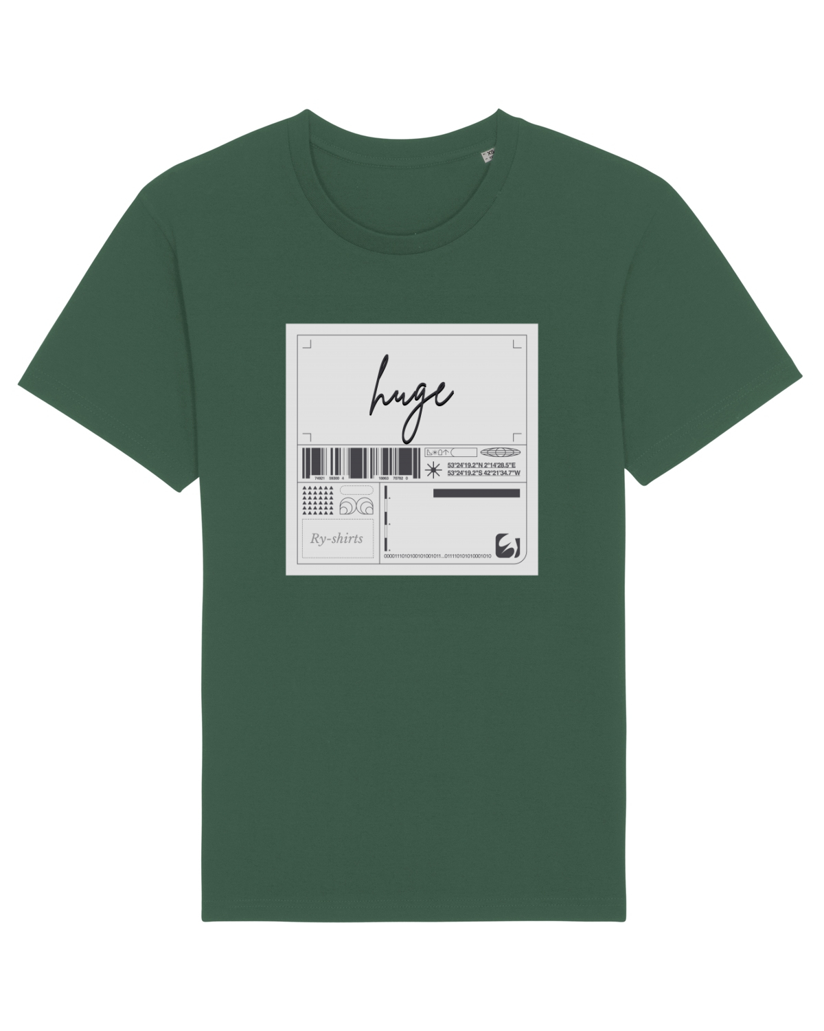 Tricou mânecă scurtă Unisex Rocker Bottle Green