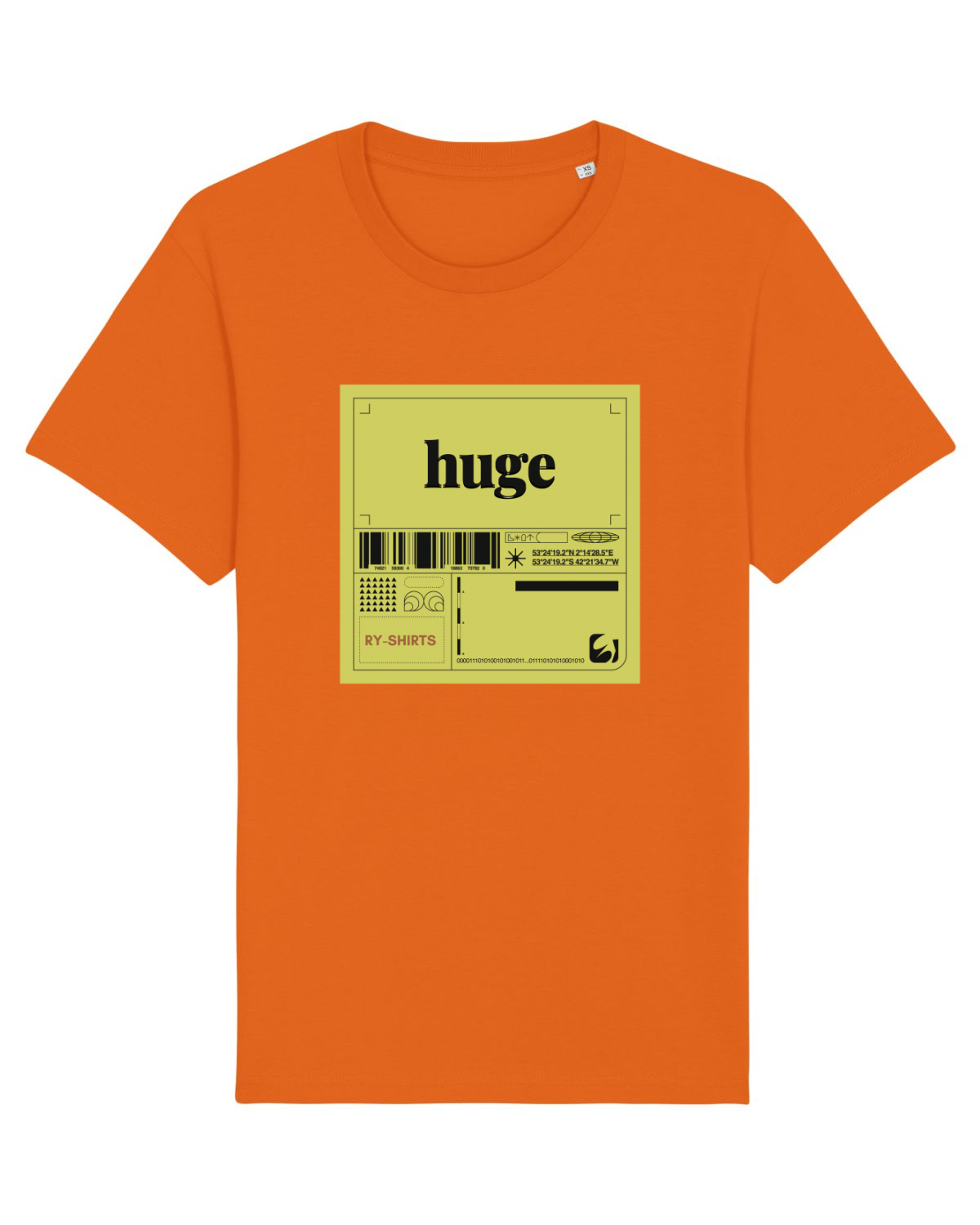 Tricou mânecă scurtă Unisex Rocker Bright Orange