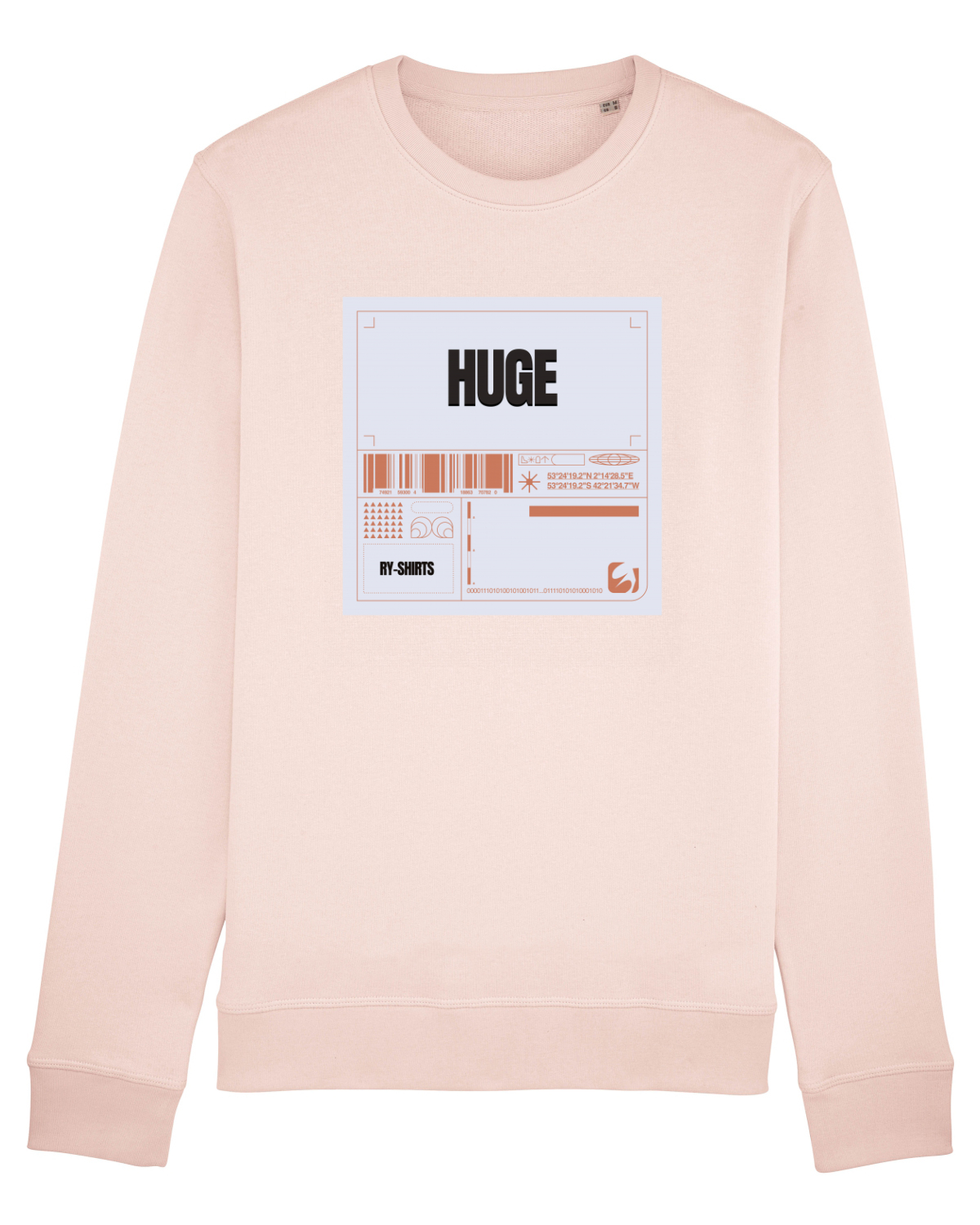 Bluză mânecă lungă Unisex Rise Candy Pink