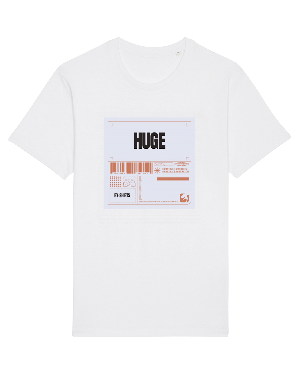 Tricou mânecă scurtă Unisex Rocker White