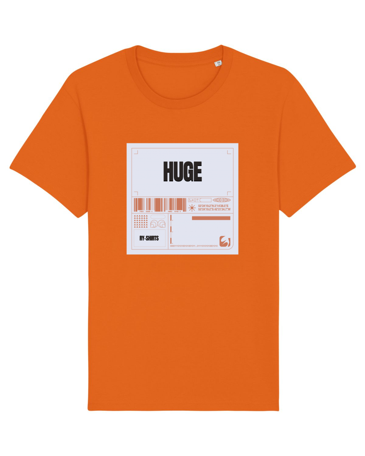 Tricou mânecă scurtă Unisex Rocker Bright Orange