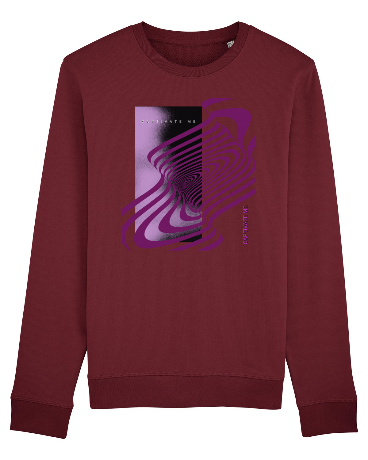 Bluză mânecă lungă Unisex Rise Burgundy