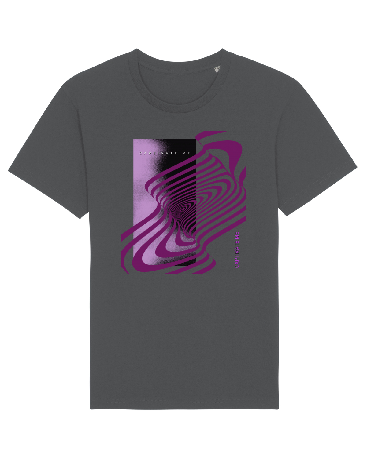 Tricou mânecă scurtă Unisex Rocker Anthracite
