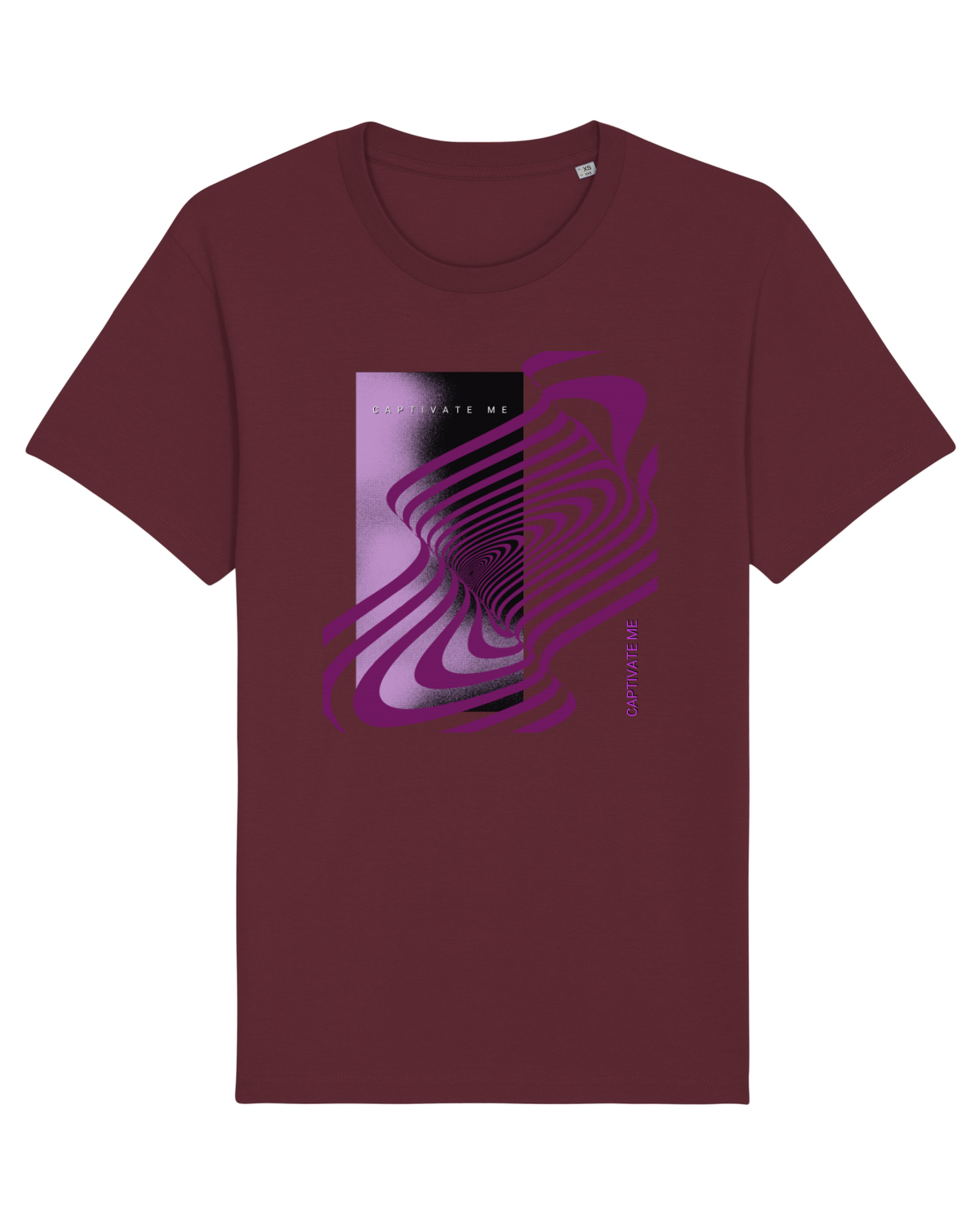 Tricou mânecă scurtă Unisex Rocker Burgundy