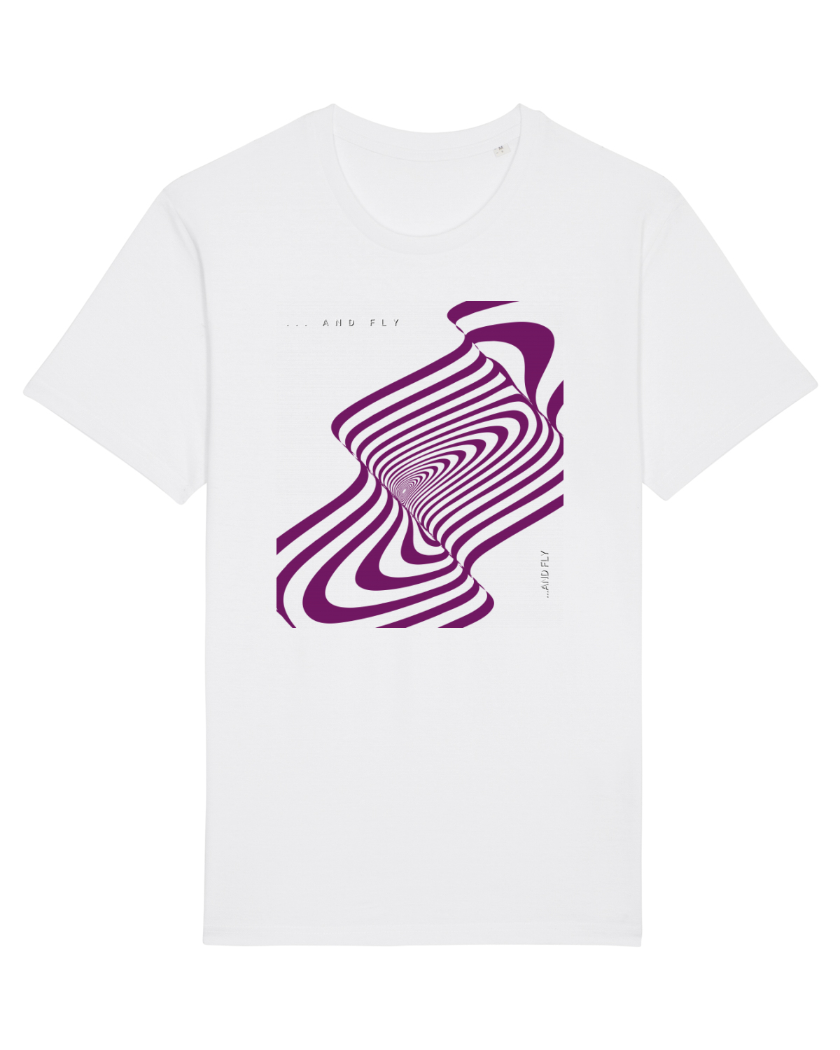 Tricou mânecă scurtă Unisex Rocker White
