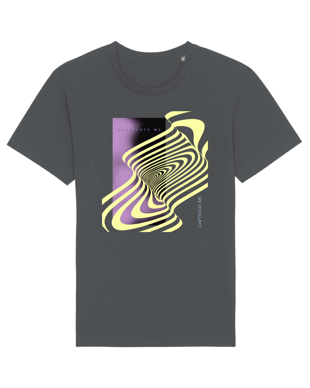 Tricou mânecă scurtă Unisex Rocker Anthracite