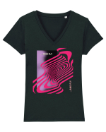 and fly2 Tricou mânecă scurtă guler V Damă Evoker