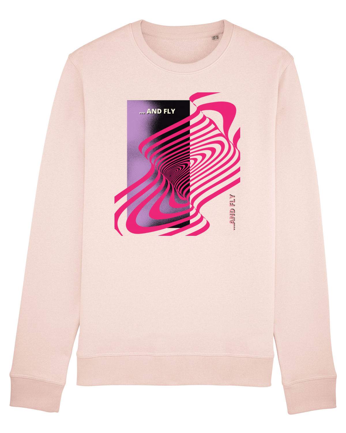 Bluză mânecă lungă Unisex Rise Candy Pink