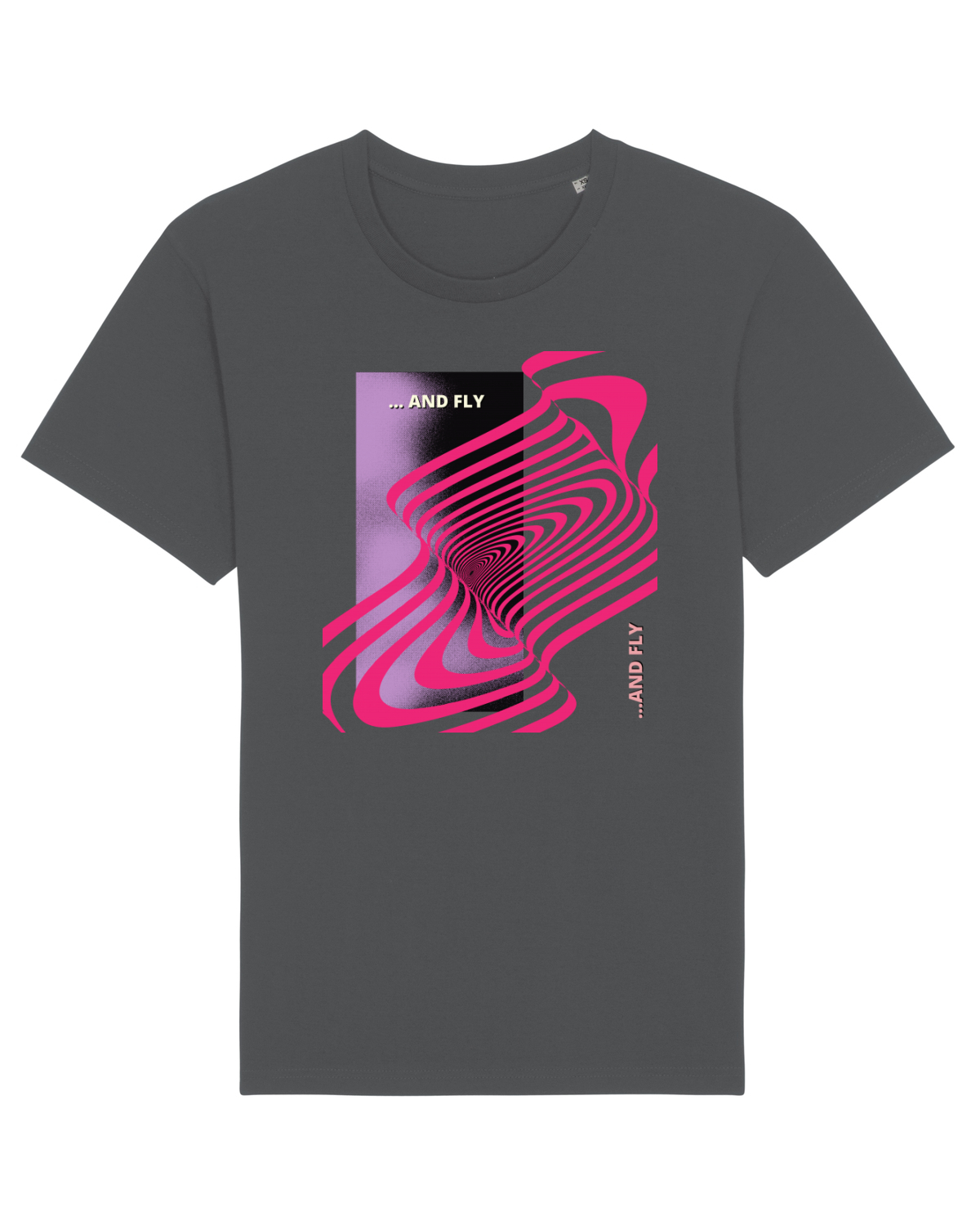 Tricou mânecă scurtă Unisex Rocker Anthracite