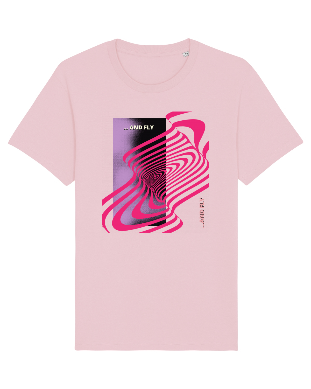 Tricou mânecă scurtă Unisex Rocker Cotton Pink