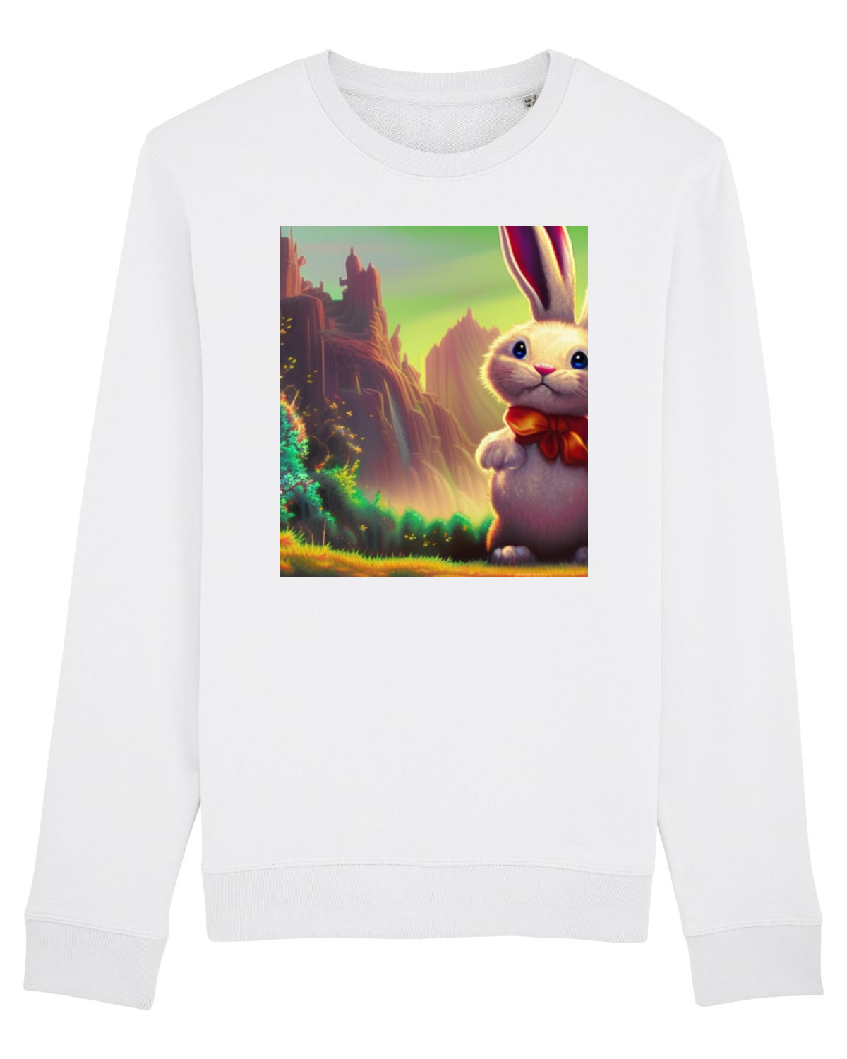 Bluză mânecă lungă Unisex Rise White