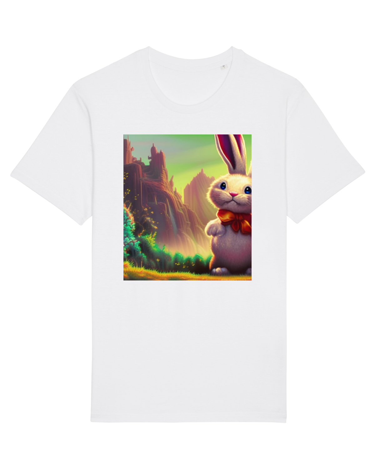 Tricou mânecă scurtă Unisex Rocker White