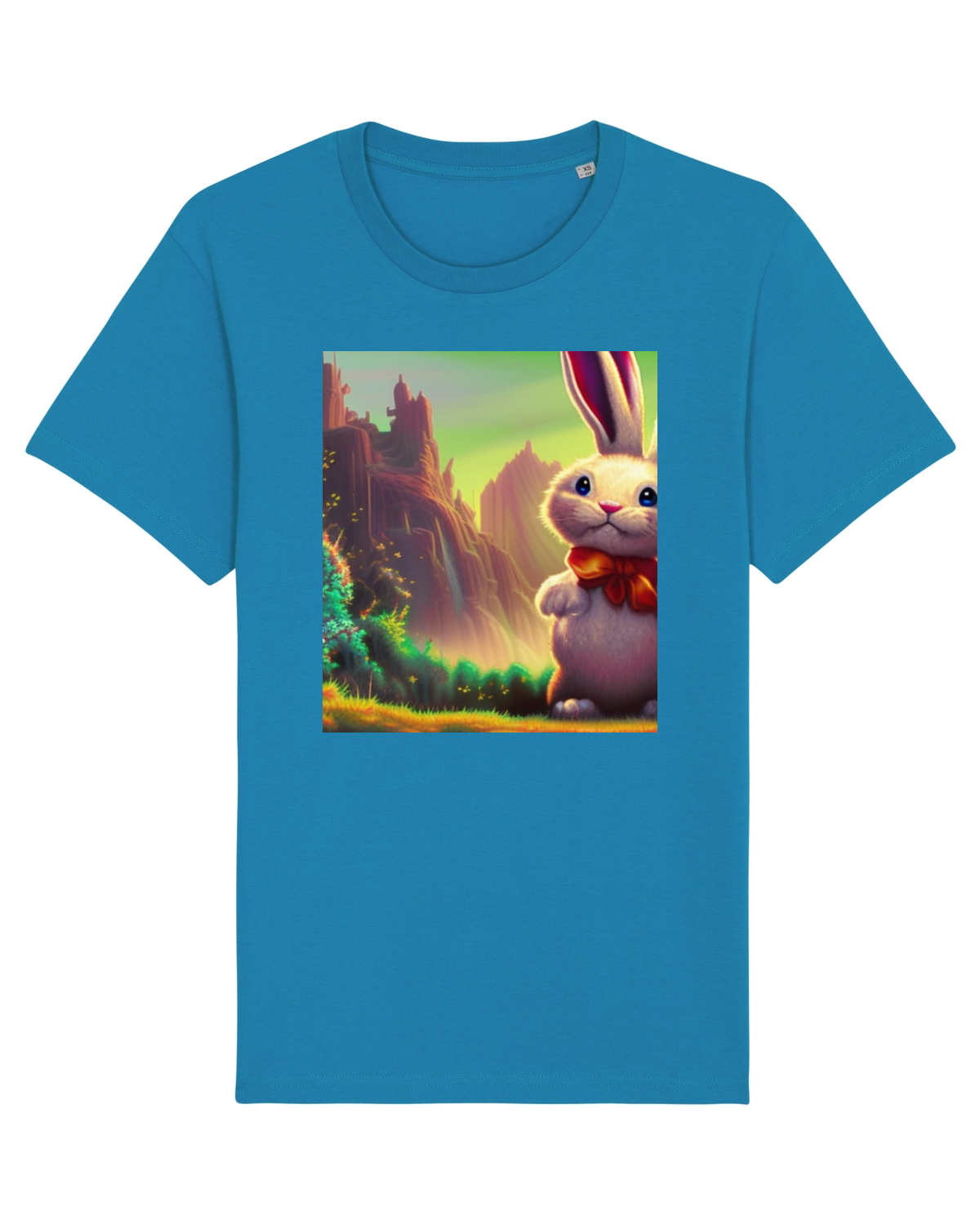 Tricou mânecă scurtă Unisex Rocker Azur