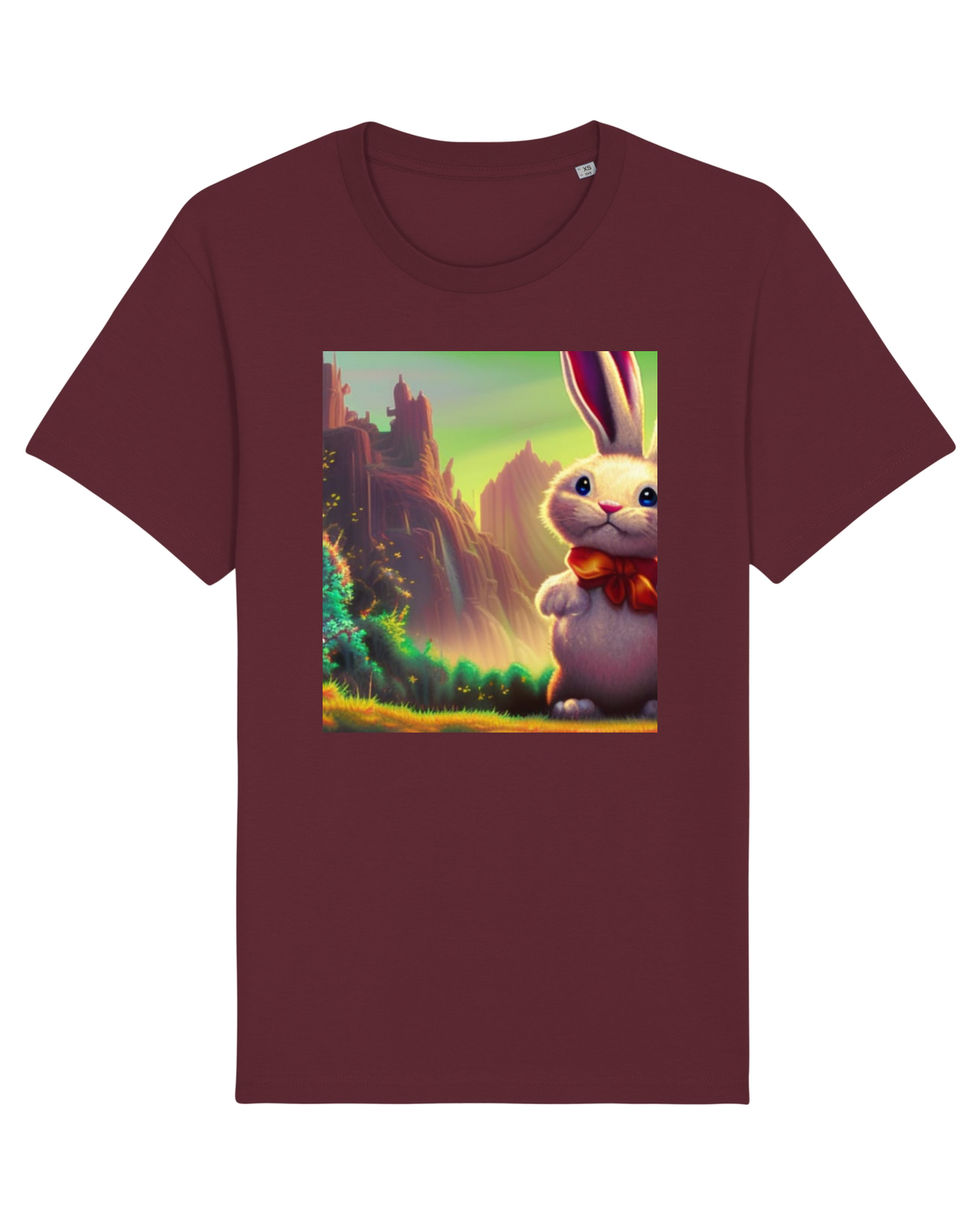 Tricou mânecă scurtă Unisex Rocker Burgundy