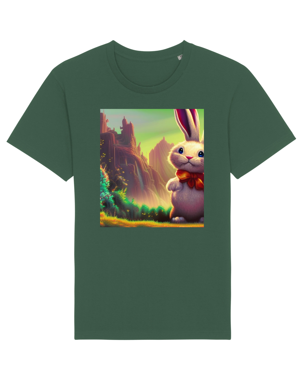 Tricou mânecă scurtă Unisex Rocker Bottle Green
