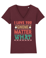 I Love Gnome Matter What Tricou mânecă scurtă guler V Damă Evoker