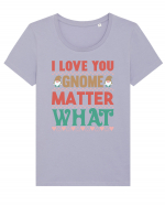 I Love Gnome Matter What Tricou mânecă scurtă guler larg fitted Damă Expresser