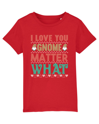 I Love Gnome Matter What Red