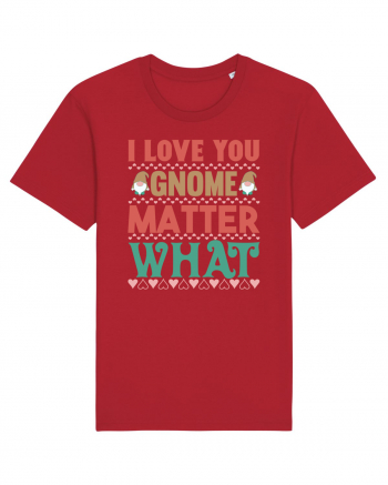 I Love Gnome Matter What Red