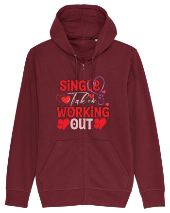Single Taken Working Out Burgundy