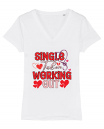 Single Taken Working Out Tricou mânecă scurtă guler V Damă Evoker
