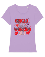 Single Taken Working Out Tricou mânecă scurtă guler larg fitted Damă Expresser
