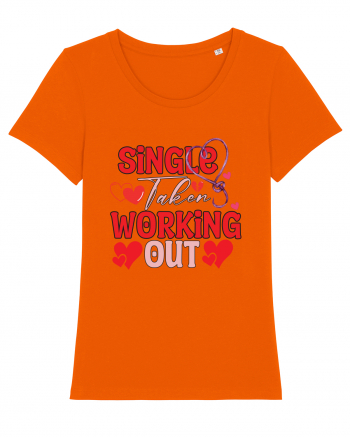 Single Taken Working Out Bright Orange