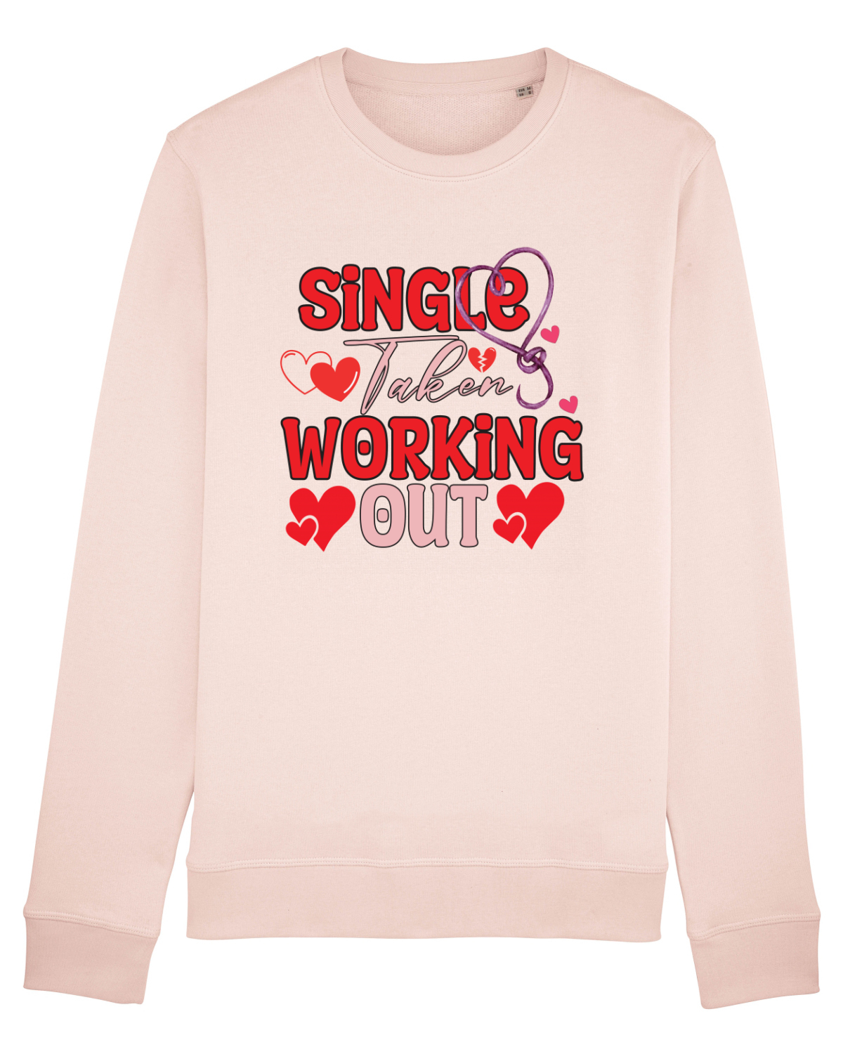 Bluză mânecă lungă Unisex Rise Candy Pink