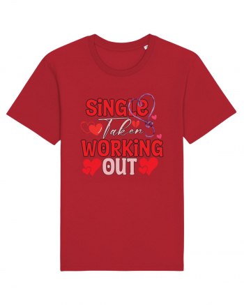 Single Taken Working Out Red