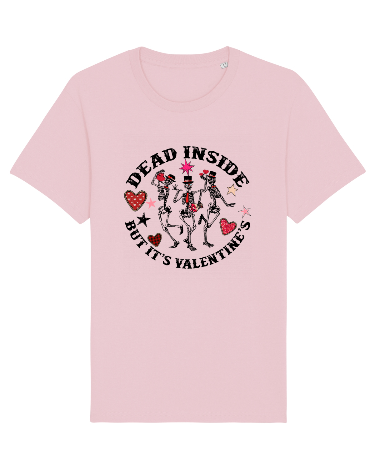 Tricou mânecă scurtă Unisex Rocker Cotton Pink
