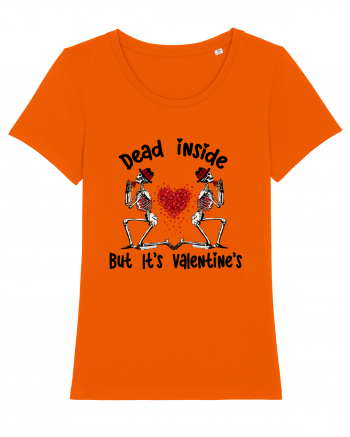 Dead Inside But It's Valentine's Bright Orange