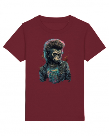 Cool monkey Burgundy