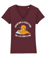 pentru montaniarzi - Adventure is everything Tricou mânecă scurtă guler V Damă Evoker
