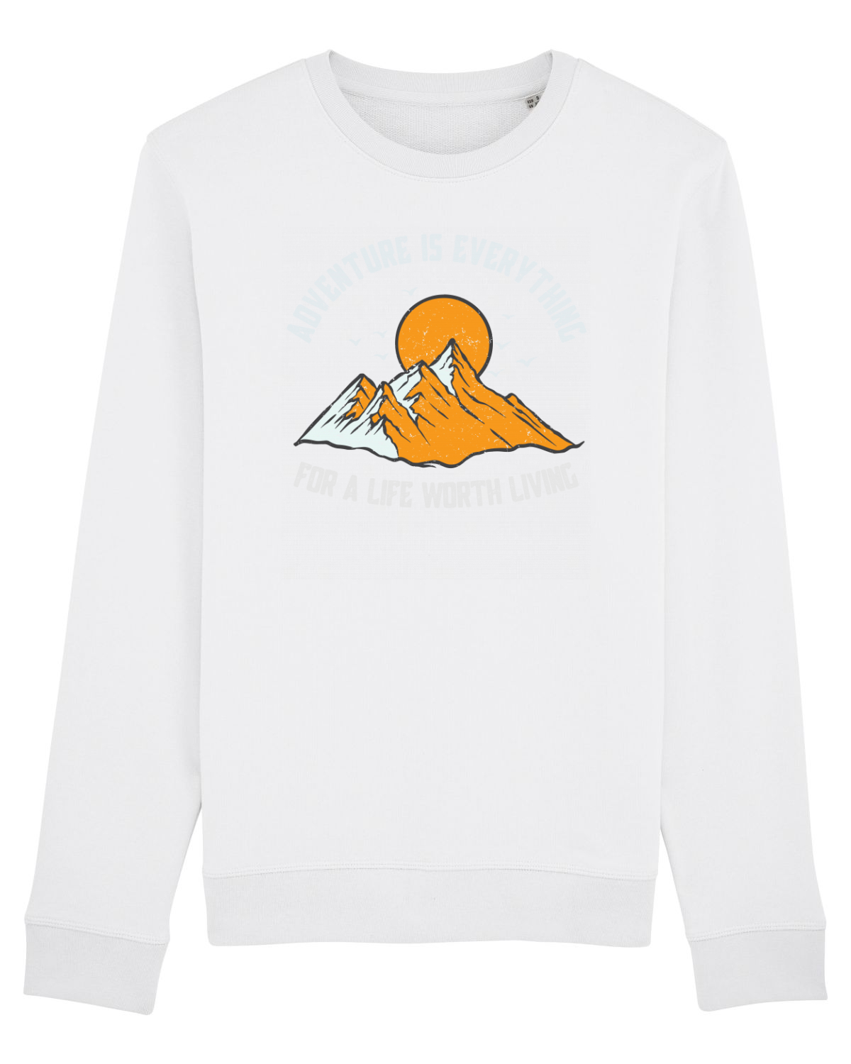 Bluză mânecă lungă Unisex Rise White