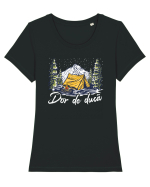 pentru montaniarzi - Dor de ducă Tricou mânecă scurtă guler larg fitted Damă Expresser