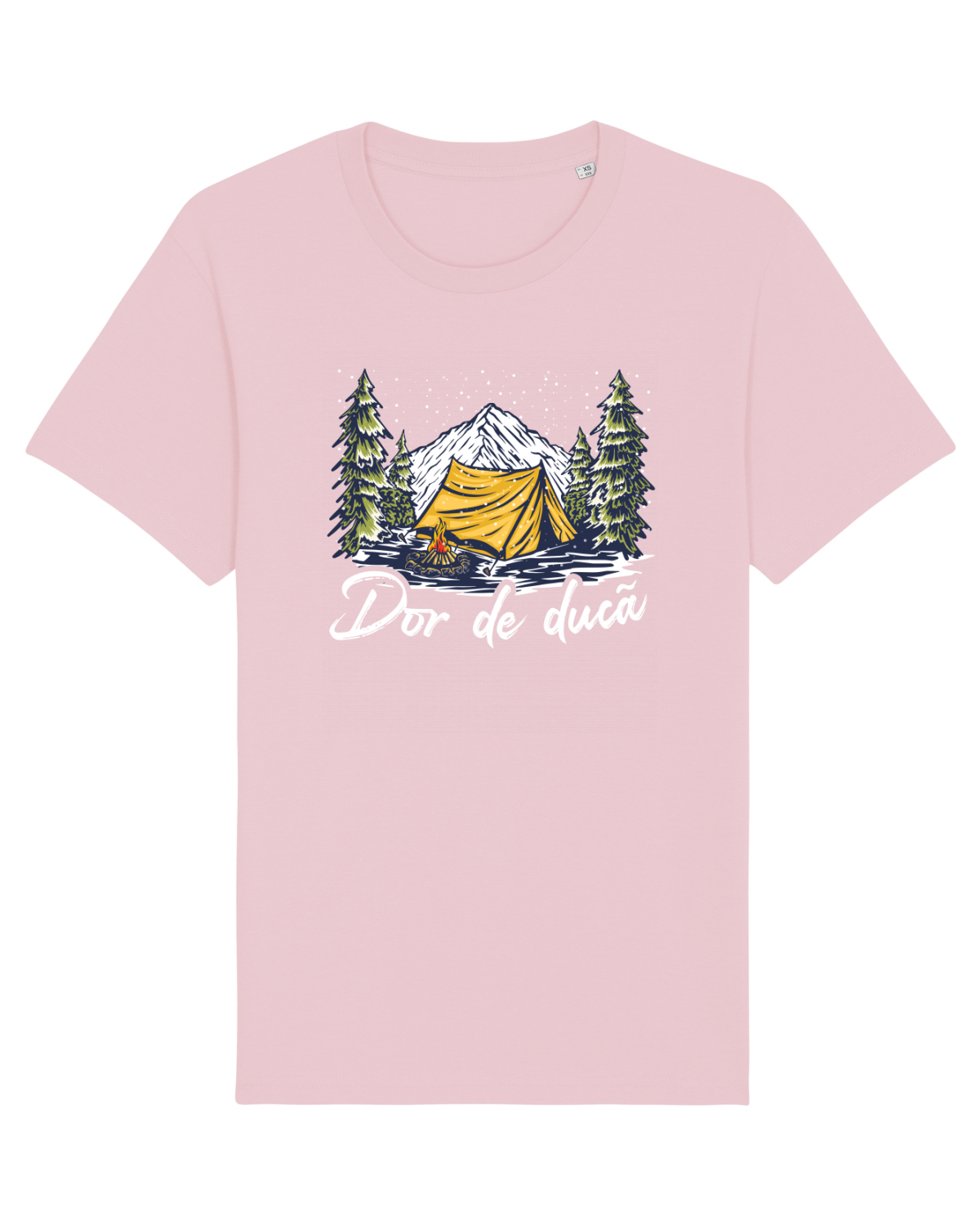Tricou mânecă scurtă Unisex Rocker Cotton Pink