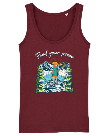 pentru montaniarzi - Find your peace Burgundy