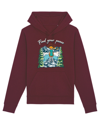 pentru montaniarzi - Find your peace Burgundy