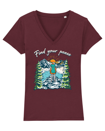 pentru montaniarzi - Find your peace Burgundy