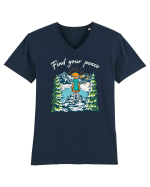 pentru montaniarzi - Find your peace Tricou mânecă scurtă guler V Bărbat Presenter
