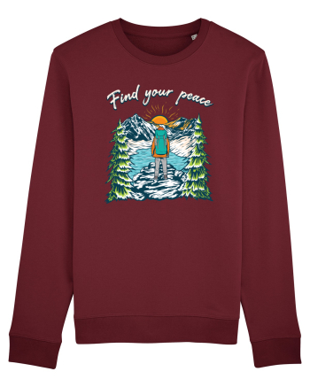 pentru montaniarzi - Find your peace Burgundy