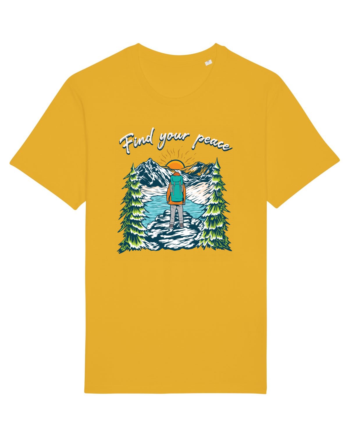 Tricou mânecă scurtă Unisex Rocker Spectra Yellow