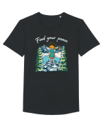 pentru montaniarzi - Find your peace Tricou mânecă scurtă guler larg Bărbat Skater