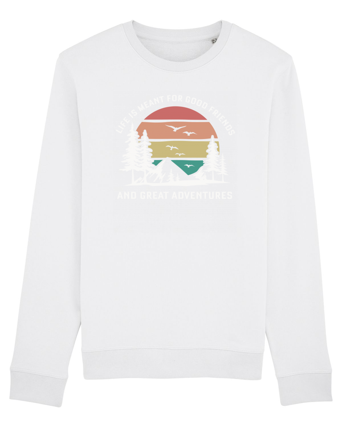 Bluză mânecă lungă Unisex Rise White