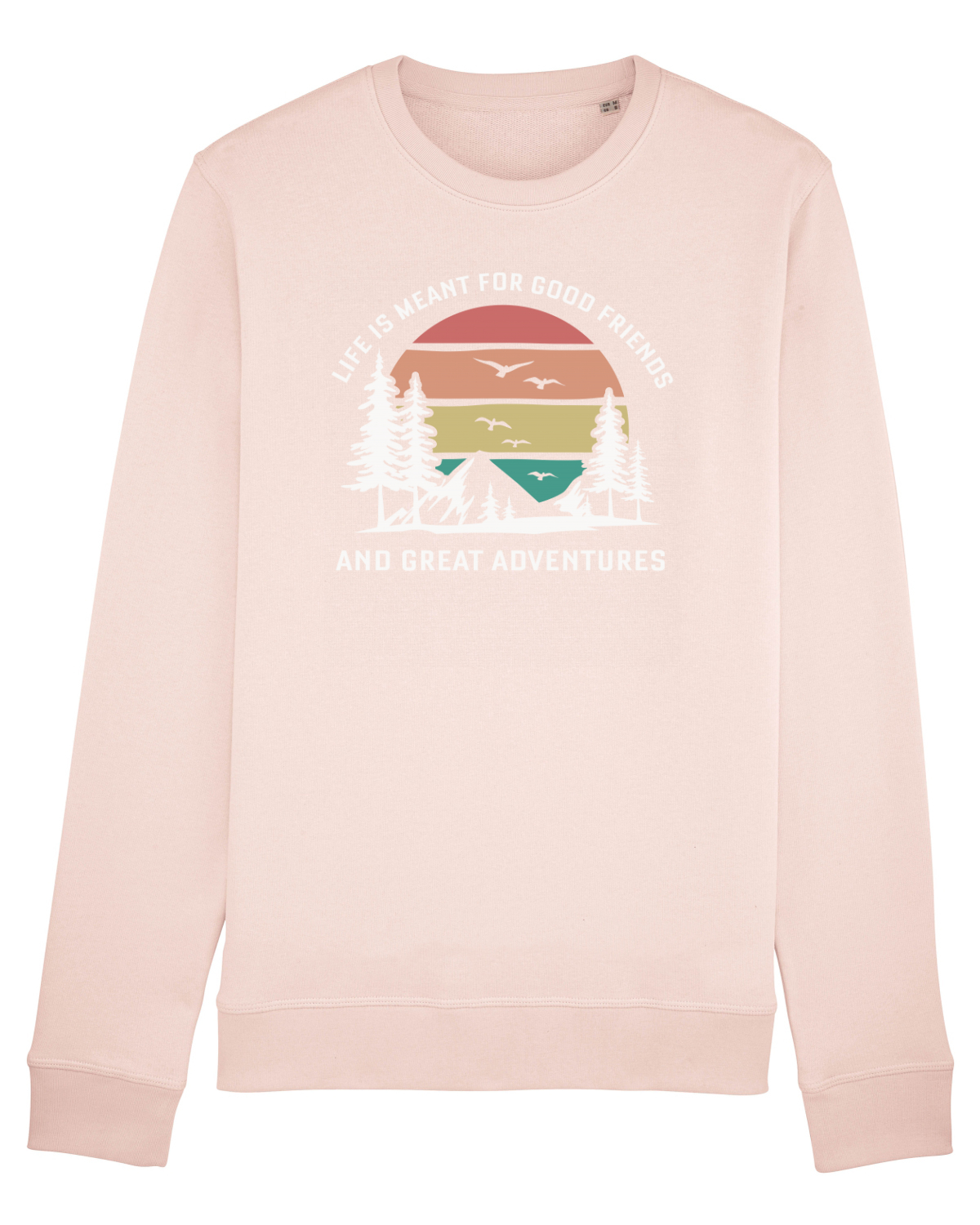 Bluză mânecă lungă Unisex Rise Candy Pink